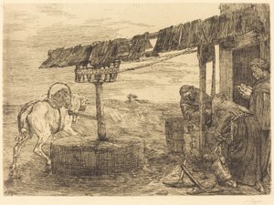 Hestedrevet mølle (Le manege) av Alphonse Legros