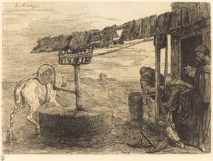 Hestedrevet Mill Le manege. av Alphonse Legros
