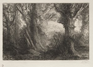 I skogen ved Conteville av Alphonse Legros