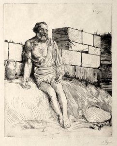 Job First Plate. av Alphonse Legros