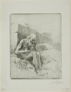 Job, andre tallerken av Alphonse Legros