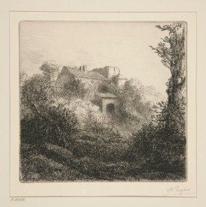 Gården på bakken av Alphonse Legros