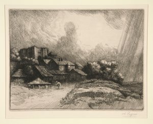 Gården til av Alphonse Legros
