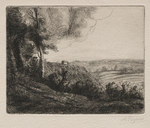 Landskap. av Alphonse Legros