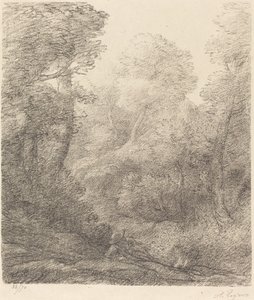 Landskap: Morgentåke av Alphonse Legros