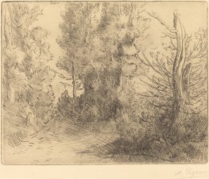 Landskap: Nær Chailleux av Alphonse Legros