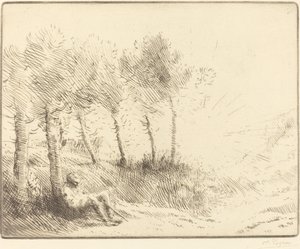 Landskap Landskap. av Alphonse Legros