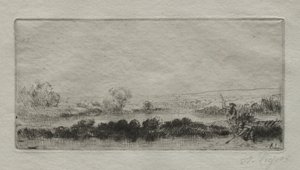 Landskap med Beat-myr: I myra. av Alphonse Legros