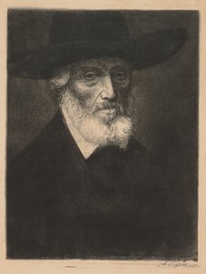 Stort portrett av Thomas Carlyle av Alphonse Legros