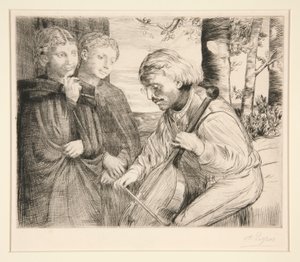 Fiolspilleren av Alphonse Legros