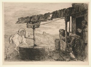Le Manege (Tredemøllen) av Alphonse Legros
