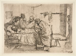 Le verite sur le cas de M. Valdemar (Fakta i saken om M. Valdemar) av Alphonse Legros