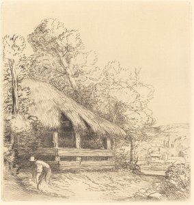 Little Shelter Le petit hangar. av Alphonse Legros
