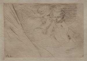 Mab og Cupid. av Alphonse Legros