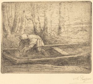 Mann i Punt. av Alphonse Legros