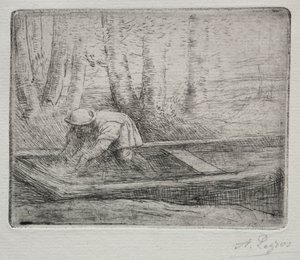 Mann i en snert. av Alphonse Legros