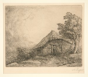 Hytte på en høyde av Alphonse Legros