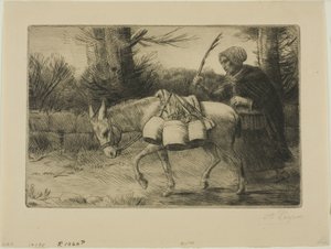 Melkepike av Alphonse Legros