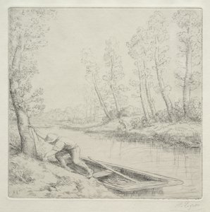 Morgen ved elven av Alphonse Legros