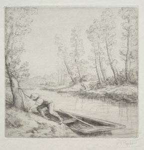 Morgen på elven av Alphonse Legros