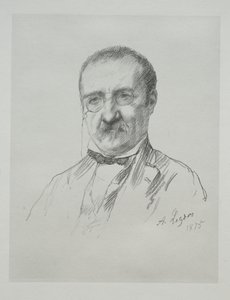 Mr. Champfleury, 1875. av Alphonse Legros