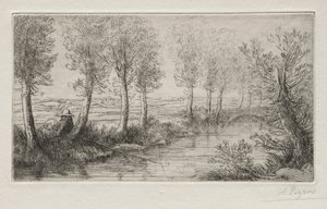 Nær møllen. av Alphonse Legros