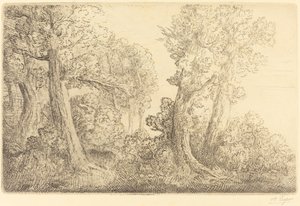 Nær skogen, Veronne (Pres du bois, Veronne) av Alphonse Legros