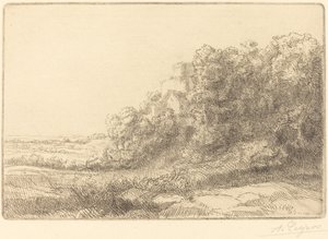 Old Chateau Et gammelt slott. av Alphonse Legros