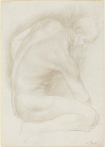 Gammel mann av Alphonse Legros