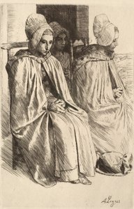 Bondekvinner fra området rundt Boulogne av Alphonse Legros