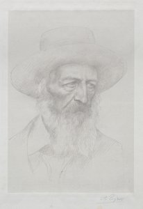 Portrett av Alfred Lord Tennyson av Alphonse Legros