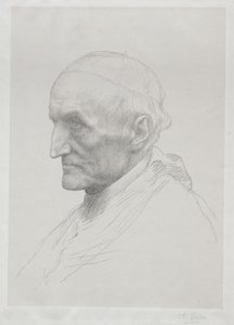 Portrett av kardinal Manning 2. plate. av Alphonse Legros