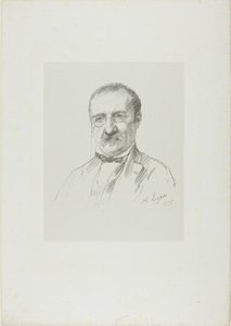 Portrett av Champfleury av Alphonse Legros