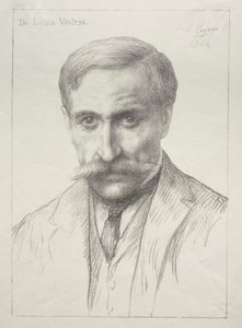 Portrett av Dr. Louis Vintras av Alphonse Legros