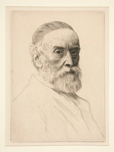 Portrett av G.F. Watt (R.A.) av Alphonse Legros