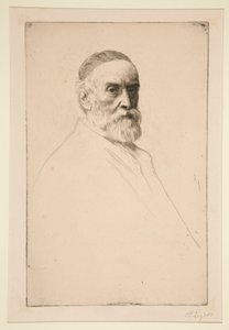 Portrett av G.F. Watts, R.A. av Alphonse Legros