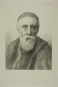 Portrett av G. F. Watts, R. A., andre plate av Alphonse Legros