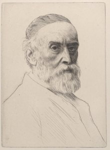 Portrett av George Frederic Watts, 1879. av Alphonse Legros