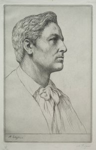 Portrett av Sir Charles Holroyd. av Alphonse Legros