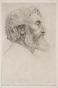 Portrett av Sir Frederick Leighton First Plate. av Alphonse Legros