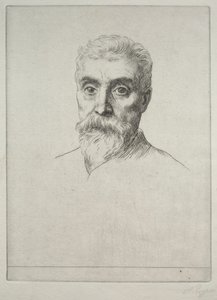 Portrett av Sir Hiram S. Maxim av Alphonse Legros
