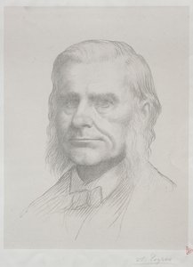 Portrett av Thomas Huxley (2. plate) av Alphonse Legros