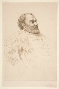 Portrett av Val Prinsep, R.A. av Alphonse Legros