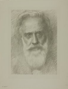 Portrett av kunstneren, åttende plate av Alphonse Legros