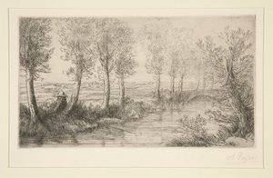 Pres du moulin (nær møllen) av Alphonse Legros