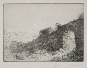 romerske ruiner. av Alphonse Legros