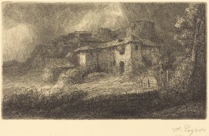 Ruiner av et slott av Alphonse Legros