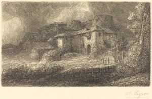 Ruinene av et slott av Alphonse Legros