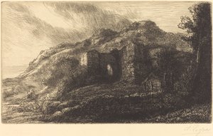 Ruinene av et slott Ruinene av slottet. av Alphonse Legros