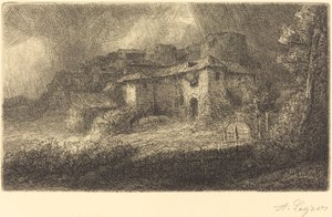 Ruinene av et slott Ruinene av slottet. av Alphonse Legros